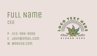 Weed Cannabis Dispensary Business Card