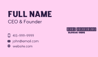 Generic Apparel Wordmark Business Card Image Preview