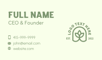 Spa Garden Plant  Business Card Image Preview