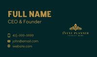 Royal Gold Crown Business Card Image Preview