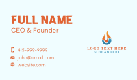 Ice Fire Hvac Business Card Design