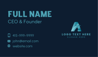 Digital Letter A Business Card Image Preview