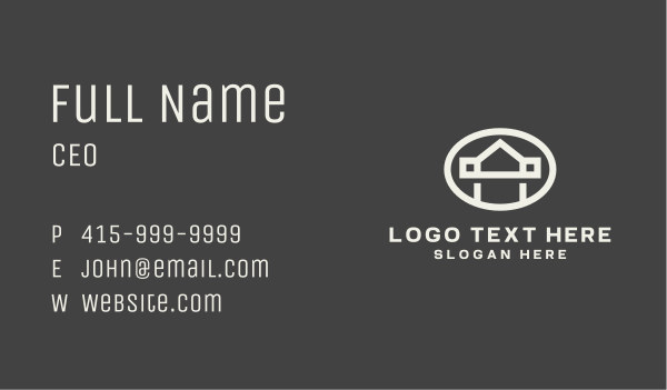 White House Oval Business Card Design Image Preview