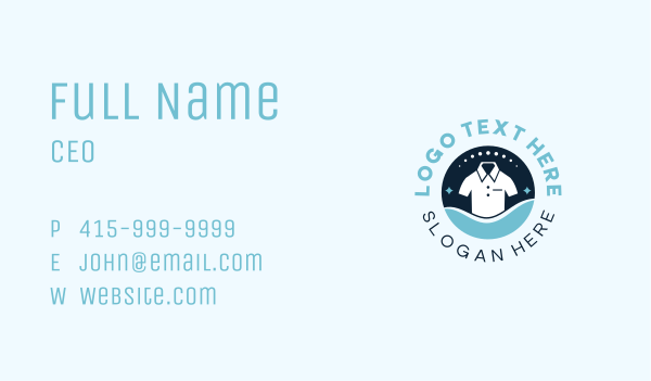 Shirt Clean Washing Business Card Design Image Preview