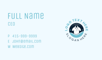 Shirt Clean Washing Business Card Image Preview