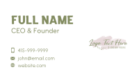Watercolor Feminine Wordmark Business Card Image Preview