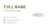 Watercolor Feminine Wordmark Business Card Image Preview