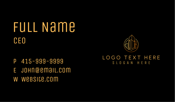 Premium Building Realty Business Card Design Image Preview