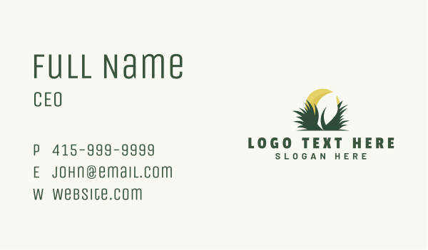 Grass Planting Agriculture Business Card Design Image Preview