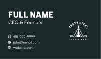 Camping Tent Wordmark  Business Card Image Preview