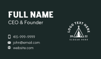 Camping Tent Wordmark  Business Card Image Preview