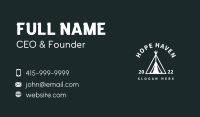Camping Tent Wordmark  Business Card Image Preview