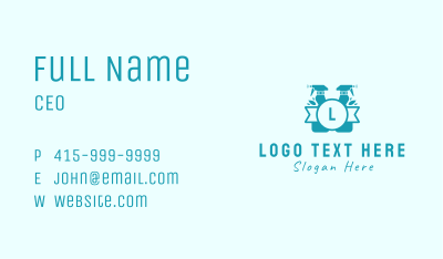 Water Sprayer Letter Business Card Image Preview
