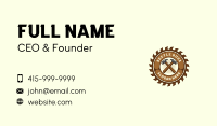 Saw Hammer Woodwork Business Card Image Preview