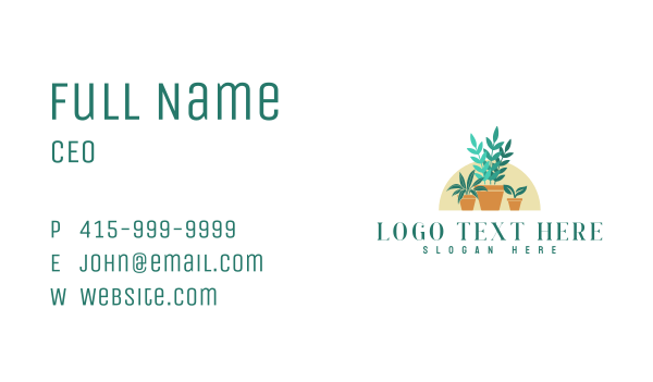 Landscaping Garden Plant Business Card Design Image Preview