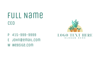 Landscaping Garden Plant Business Card Image Preview