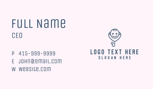Infant Pediatric Healthcare  Business Card Design Image Preview