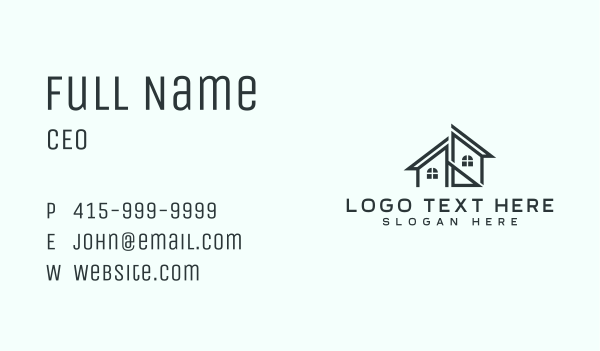 Builder House Roofing Business Card Design Image Preview