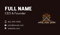 Acorn Chisel Woodwork Business Card Design