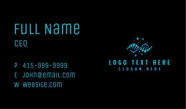 Biotech Science DNA Business Card Design Image Preview