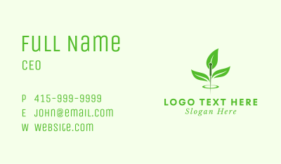 Herbal Acupuncture Needle Business Card Image Preview