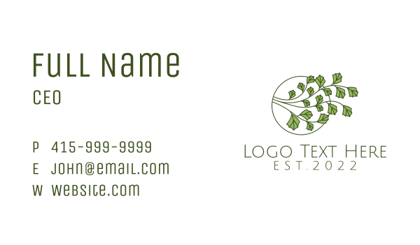 Leaf Gardening Plant  Business Card Design Image Preview