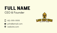 Gaming Gladiator Helmet Business Card Image Preview