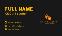 Abstract Blazing Flame Business Card Design
