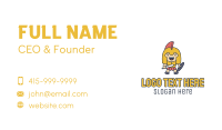 Kid Warrior Costume Business Card Image Preview