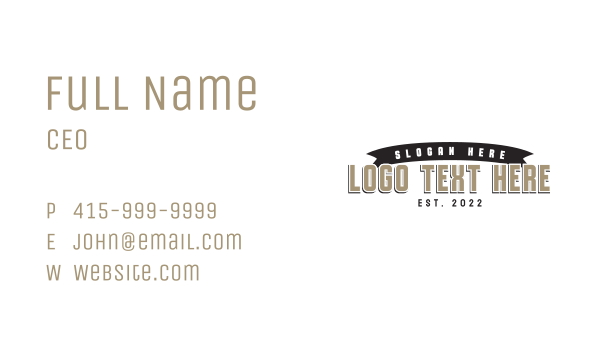 Generic Sports Wordmark Business Card Design Image Preview