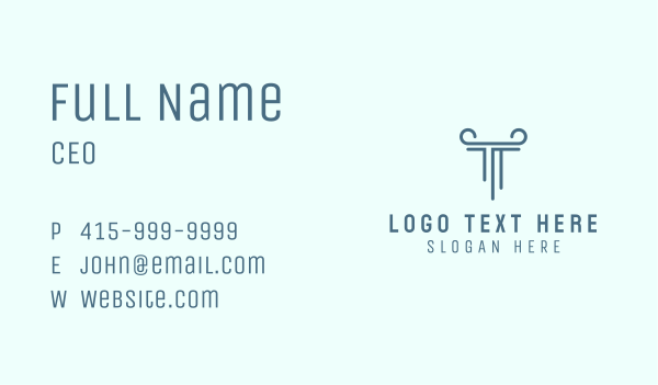 Letter T Law Firm Business Card Design Image Preview
