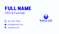 Plumber Water Droplet  Business Card Design