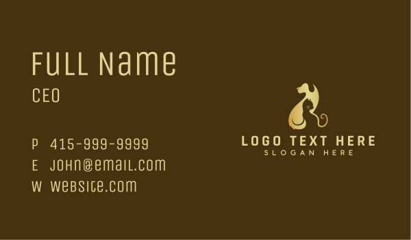 Veterinary Dog Cat Business Card Design Image Preview