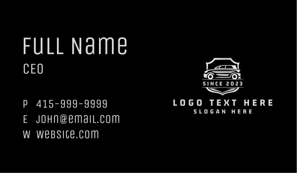 Car Automobile Badge Business Card Design Image Preview