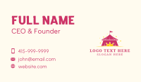 Crown Carnival Tent Business Card Design