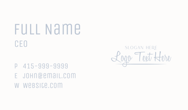 Underline Signature Wordmark Business Card Design Image Preview