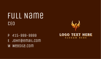 Mythical Fire Phoenix Business Card Image Preview