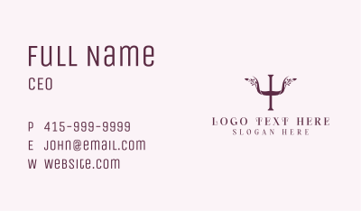 Organic Wellness Therapy  Business Card Image Preview