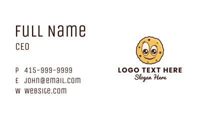 Cute Cookie Smiley Business Card