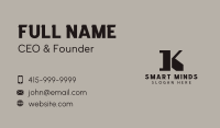 Generic Builder Letter K Business Card Image Preview