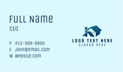 House Roof Letter K Business Card Image Preview