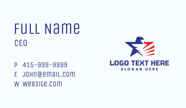 Star Eagle America Business Card Design Image Preview