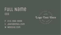 Floral Luxury Wordmark Business Card Image Preview