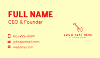 Red Banjo Guitar Business Card Preview