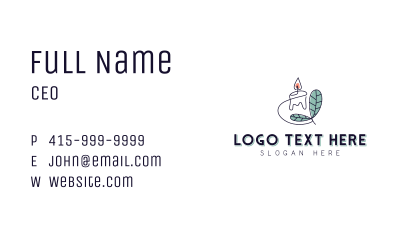 Eco Organic Candle Business Card Image Preview