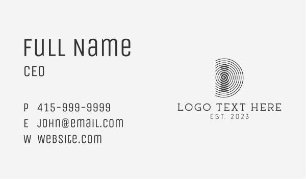 Security Company Letter D Business Card Design Image Preview