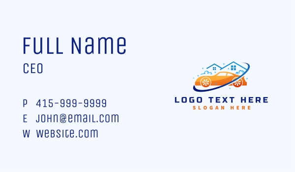 House Car Cleaning Business Card Design Image Preview
