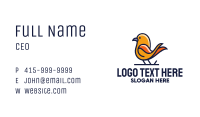 Orange Perched Bird Business Card Image Preview