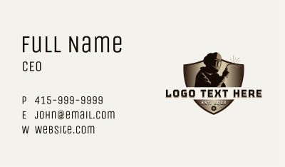 Welding Industrial Worker Business Card Image Preview