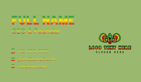 Jamaica Surfboard Beach Business Card Design